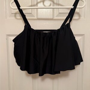 CupShe Black Top w/ white and black high waisted bottoms